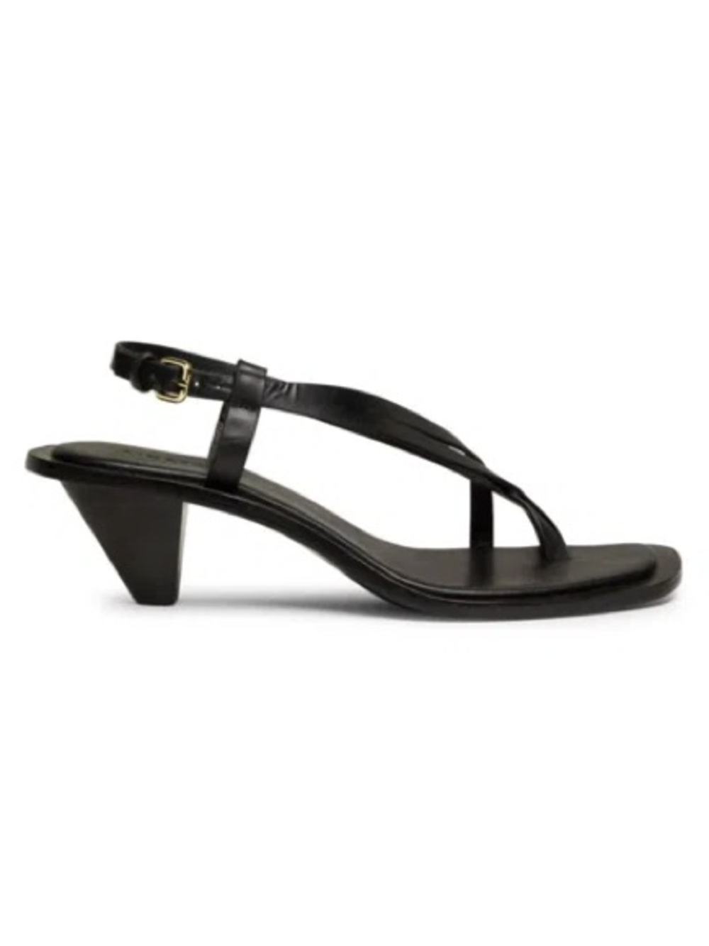 ISO A.Emery Ira Sandal Heel Eggshell or Black - Picture 3 of 4
